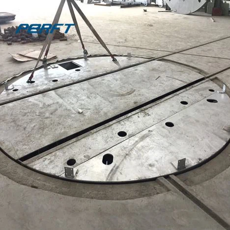 Remolque ferroviario con plataforma giratoria